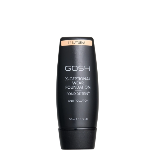 GOSH - X-Ceptional Wear Foundation - Dlouhotrvající make-up - 12 Natural - 30 ml