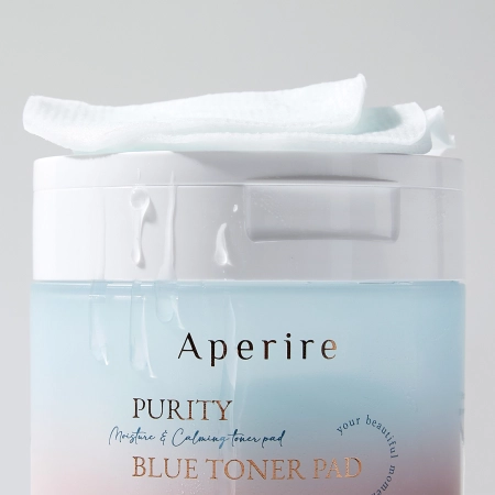 Aperire - Purity Blue Toner Pad - Hydratační a zklidňující polštářky na obličej - 70 ks/140 ml