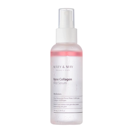 Mary&May - Rose Collagen Mist Serum - Dvoufázové sérum ve spreji - 100 ml