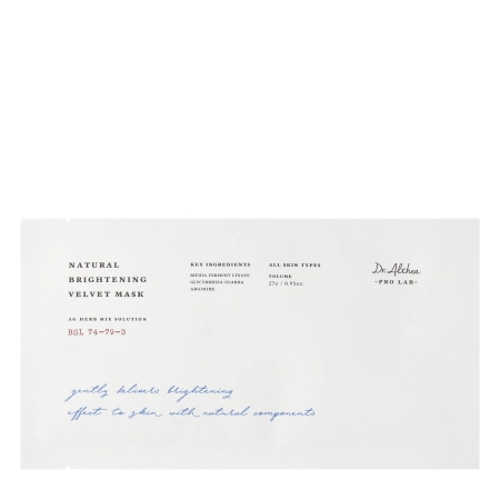 Dr. Althea - Natural Brightening Velvet Mask - Rozjasňující plátýnková maska - 27 g