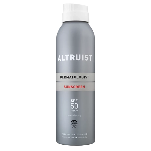 Altruist - Invisible Sunspray SPF50 - Voděodolný ochranný sprej - 200 ml