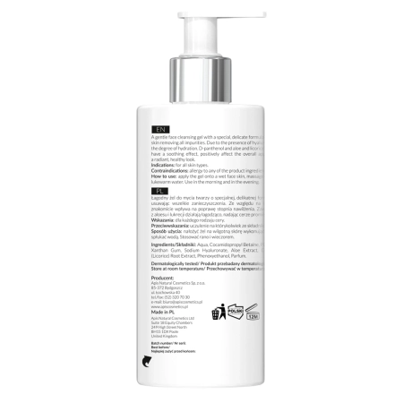 Apis - Moisturizing Face Cleansing Gel with Hyaluronic Acid - Hydratační čisticí gel s kyselinou hyaluronovu - 300 ml 