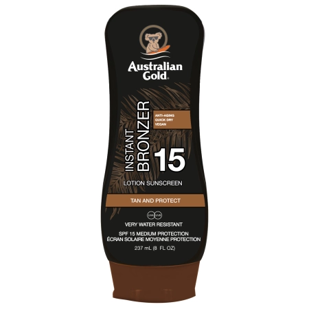Australian Gold - Lotion with Bronzer SPF15 - Ochranný krém s přírodní bronzující složkou - 237 ml