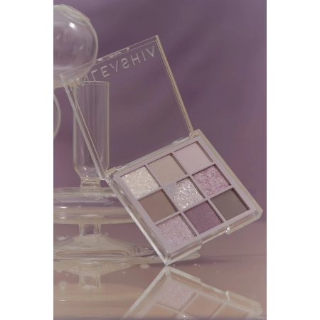 Unleashia - Glitterpedia Eye Palette - Veganská paletka očních stínů -  4 All of Lavender Fog - 6,6 g