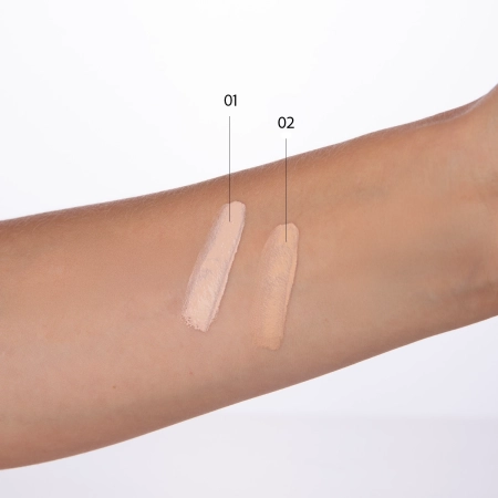 Amuse - Dew Power Vegan Cushion - 01 Pure - Rozjasňující make-up v houbičce - 15 g