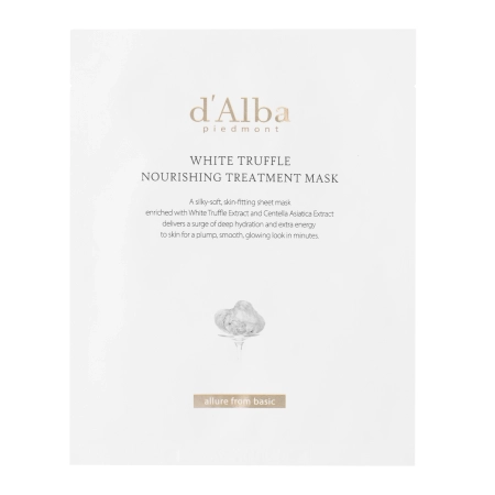 d'Alba - White Truffle Nourishing Treatment Mask - Vyživující pleťová maska v plátýnku - 1ks/25ml