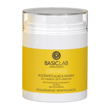 BasicLab - Complementis - Rozjasňující maska na obličej, krk a dekolt - 50 ml