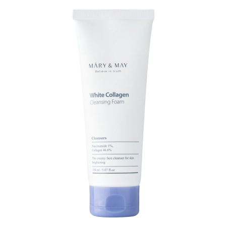 Mary&May - White Collagen Cleansing Foam - Čistící kolagenová pěna - 150 ml