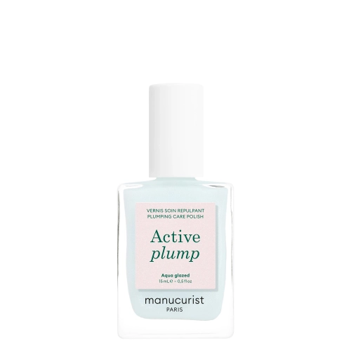 Manucurist - Active - Active Plump - Pečující lak 2v1 - Aqua Glazed - 15 ml