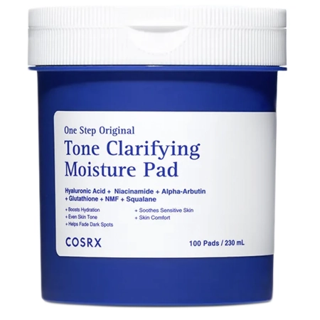 COSRX - One Step Original Tone Clarifying Moisture Pad - Hydratačně-čisticí tampónky na obličej - 230 ml/100 ks