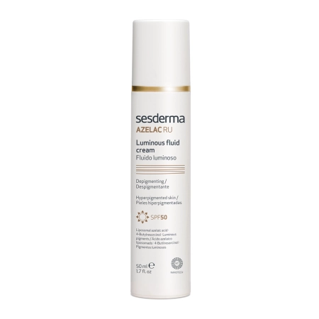 sesderma - Azelac RU Luminous Fluid Cream SPF50 - Rozjasňující emulze - 50 ml