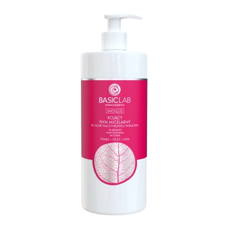 BasicLab - Micellis - Zklidňující micelární voda pro citlivou a kuperózní pleť - 500 ml