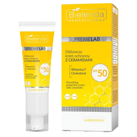 Bielenda Professional - Supremelab - Barrier Renew - Vyživující ochranný krém s ceramidy SPF 50 - 40 ml