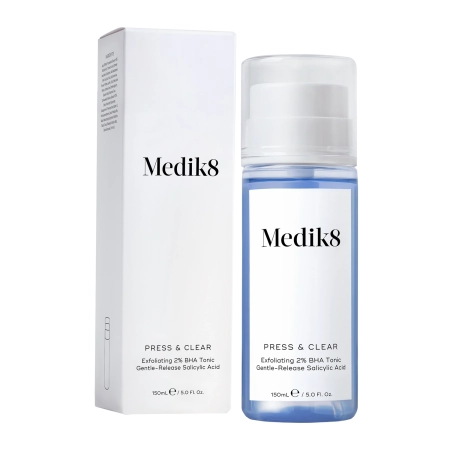 Medik8 - Press&Clear Exfoliating 2% BHA Toner - Exfoliační tonikum s kyselinou salicylovou - 150 ml