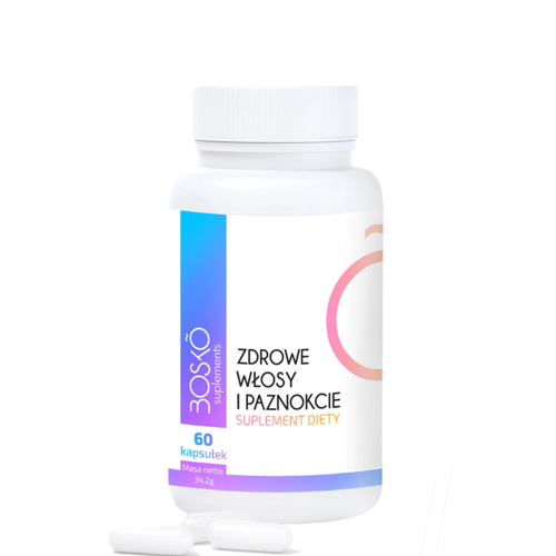 BOSKO Cosmetics - Doplněk stravy KRÁSNÉ vlasy, pleť a nehty  - 60 kapslí