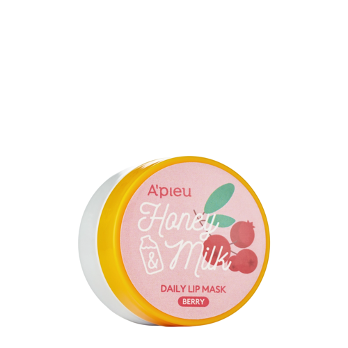 A'pieu - Honey & Milk Daily Lip Mask - Berry - Vyživující maska na rty - 6 g