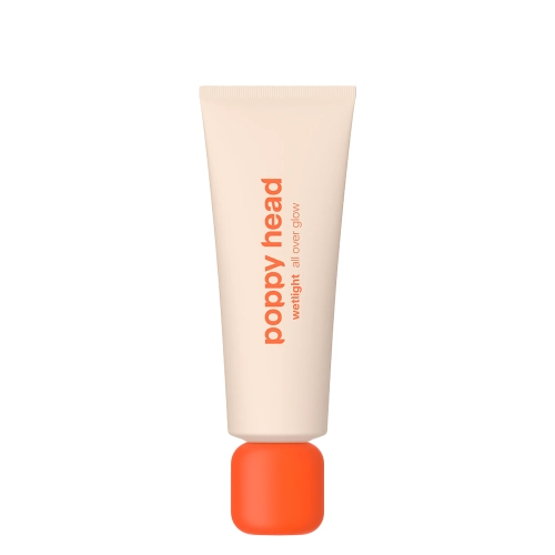 Poppy Head - Wetlight All Over Glow - Tekutý rozjasňovač na tělo a obličej - 02 Glitterini - 50 ml