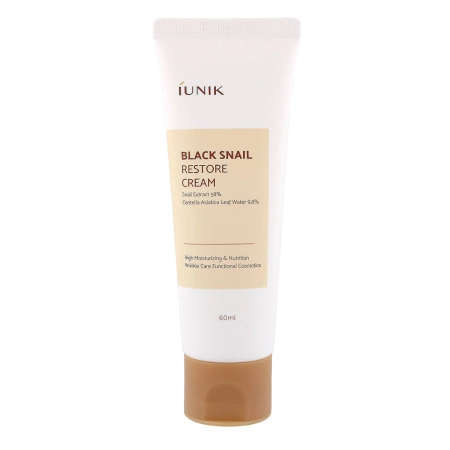 iUNIK - Black Snail Restore Cream - Regenerační krém na obličej - 60 ml