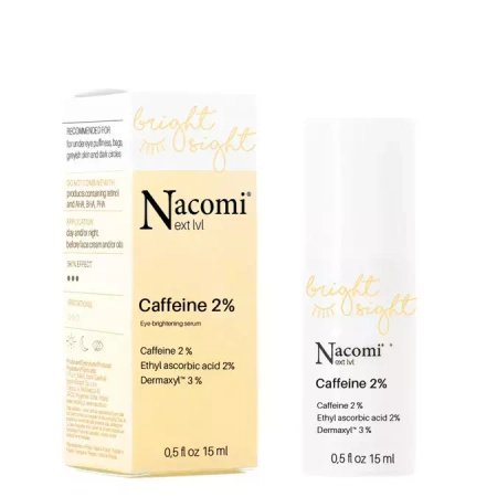 Nacomi - Next level - Caffeine 2% - Eye-brightening Serum - Rozjasňující oční sérum s 2% kofeinem - 15 ml