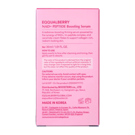 EQQUALBERRY - Nad+ Peptide Boosting Serum - Posilující sérum s peptidy a NAD+ - 30 ml