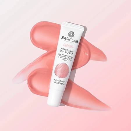 BasicLab - Dermocosmetics Beauties Peptidový tint na rty, Bubble Gum, Hydratace a zpevnění - 15 ml
