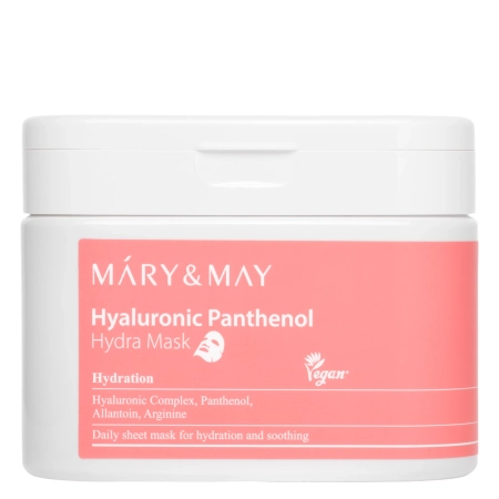 Mary&May - Hyaluronic Panthenol Hydra Mask - Sada hydratačních masek - 30 ks