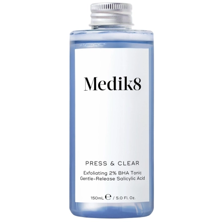 Medik8 - Press&Clear Exfoliating 2% BHA Toner - Exfoliační tonikum s kyselinou salicylovou - 150 ml - Refill