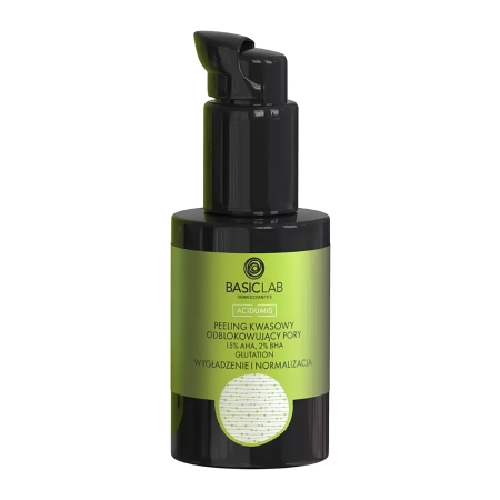 BasicLab - Vyhlazení a normalizace - Kyselinový peeling pro odblokování pórů 15% AHA, 2% BHA - 30 ml