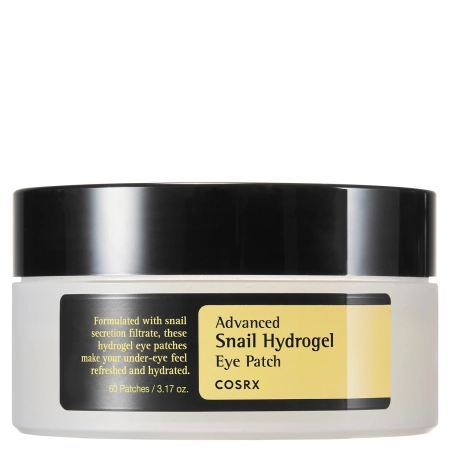 COSRX - Advanced Snail Hydrogel Eye Patch - Hydrogel Náplasti pod oči s hlemýždím slizem - 60 ks