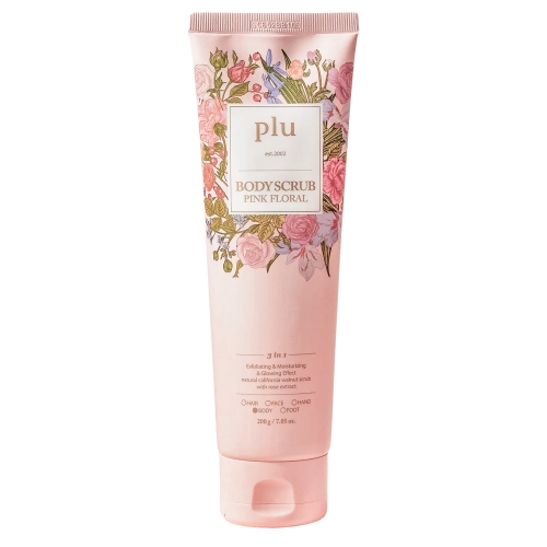 plu - Body Scrub - Peeling na tělo - Pink Floral - 200 g