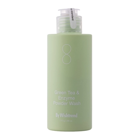 By Wishtrend - Green Tea & Enzyme Powder Wash - Prášek na mytí obličeje se zeleným čajem a enzymy - 110 g