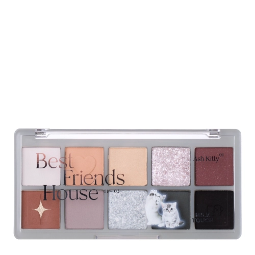 Milk Touch - Best Friends Eye Pallette - Paletka očních stínů - 01 Ash Kitty - 9.3 g