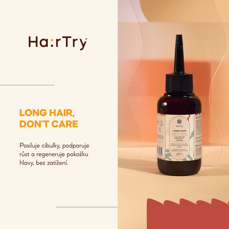 HairTry - Long Hair, Don't Care - Vyživující tonikum na vlasovou pokožku se zapouzdřeným olejem a rostlinnými výtažky - 100 ml