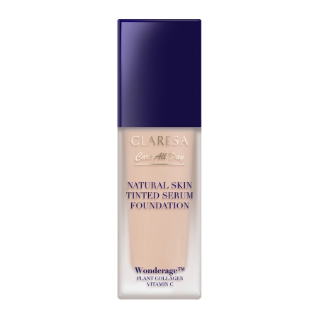 Claresa - Natural Skin Tinted Serum Foundation - Make-up- Sérum s přirozeným finišem - 1C Light Cool - 32 ml