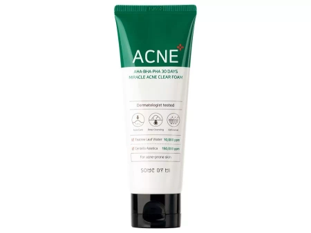 Some By Mi - AHA BHA PHA 30 Days Miracle Foam - Jemná čisticí pěna s AHA/BHA/PHA kyselinami - 100 ml