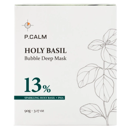 P.Calm - Holy Basil Bubble Deep Mask - Čistící bublinková maska - 90 g