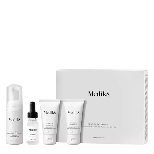 Medik8 - Post Treatment Kit - Sada pro péči o pleť po ošetření - Pěna 40ml+Sérum 10ml+Krém 15ml+Opalovací krém 15ml