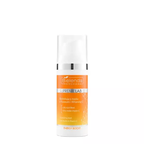 Bielenda Professional - Supremelab - Energy Boost - Exfoliační maska s kyselinami a vitamínem C - 50 g