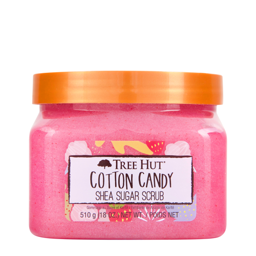 Tree Hut - Shea Sugar Scrub Cotton Candy - Cukrový tělový peeling - Cukrová vata - 510 g