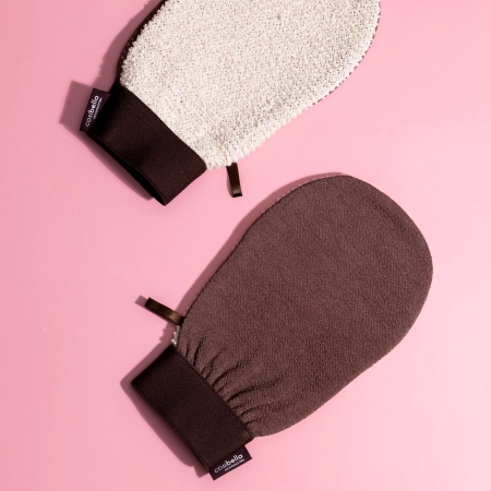Cosibella Accessories - Oboustranná peelingová rukavice na tělo - Desert Beige