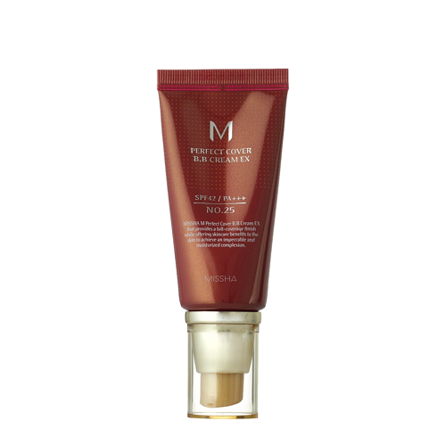 Missha - M Perfect Cover BB Cream SPF42/PA++ - Krycí BB krém - No. 25 Warm Beige - 50 ml