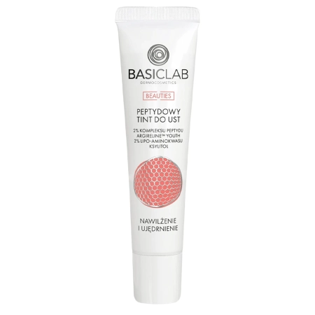 BasicLab - Dermocosmetics Beauties Peptidový tint na rty, Bubble Gum, Hydratace a zpevnění - 15 ml