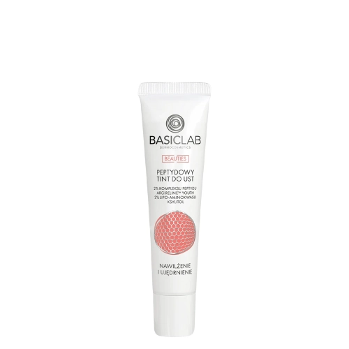 BasicLab - Dermocosmetics Beauties Peptidový tint na rty, Bubble Gum, Hydratace a zpevnění - 15 ml