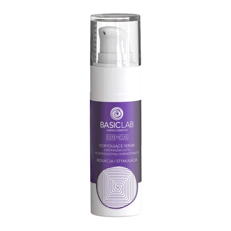 Basiclab - Esteticus - Redukce a stimulace - Korigující sérum s retinalem 0,07 %, fyto sfingozynou a karnozinem 2,0 % - 30 ml