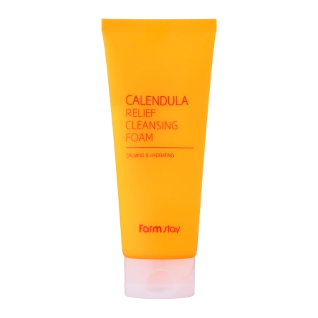 Farmstay - Calendula Cleansing Foam - Čisticí pěna na obličej s měsíčkem lékařským - 180 ml