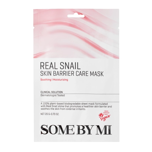Some By Mi - Real Snail Skin Barrier Care Mask - Posilující textilní maska - 20 g