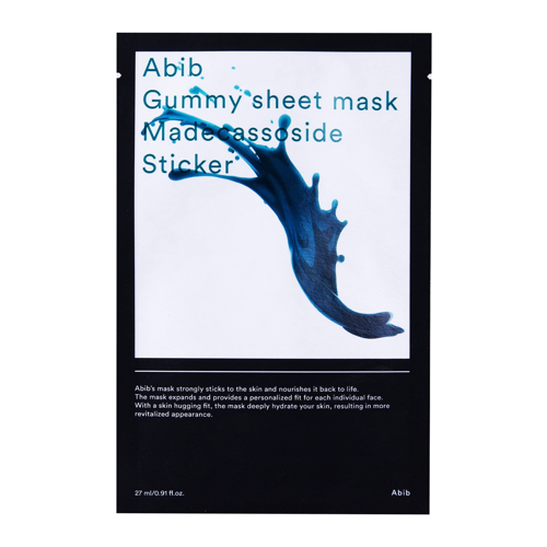 Abib - Gummy Sheet Mask Madecassoside Sticker - Hydratační textilní maska - 27 ml