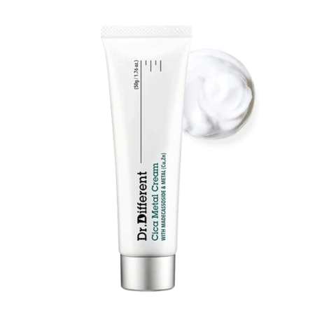 Dr.Different - CICA Metal Cream - Zklidňující krém na obličej - 50g