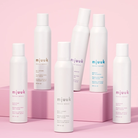 Mjuuk - Naked Sense Fragrance-free Refresh Dry Shampoo - Suchý šampon na vlasy - Bez vůně - 250 ml
