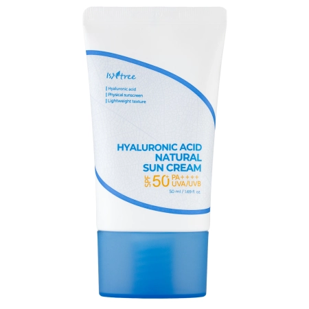Isntree - Hyaluronic Acid Natural Sun Cream SPF50+/PA++++ - Krém s minerálním filtrem - 50 ml